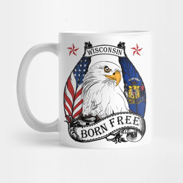 USA Wisconsin Eagle - Born Free by Fusti